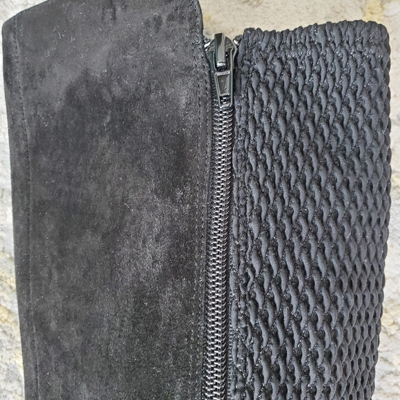 Me Too Platform Suede & Stretch Tall Boots - Picture 10 of 15